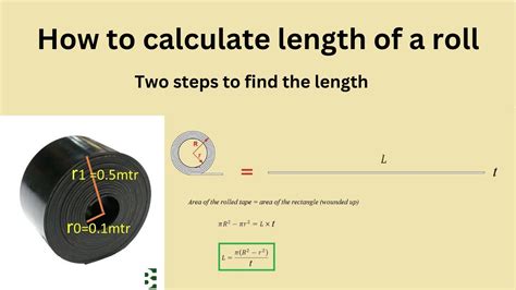 rolled sheet metal length calculation|calculate roll length from diameter.